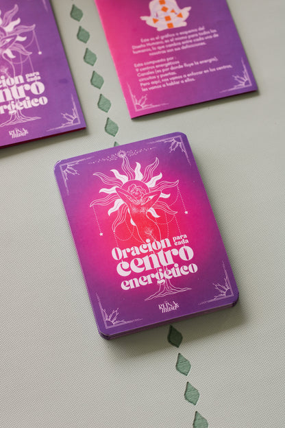 Cartas . Oración para cada Centro Energético